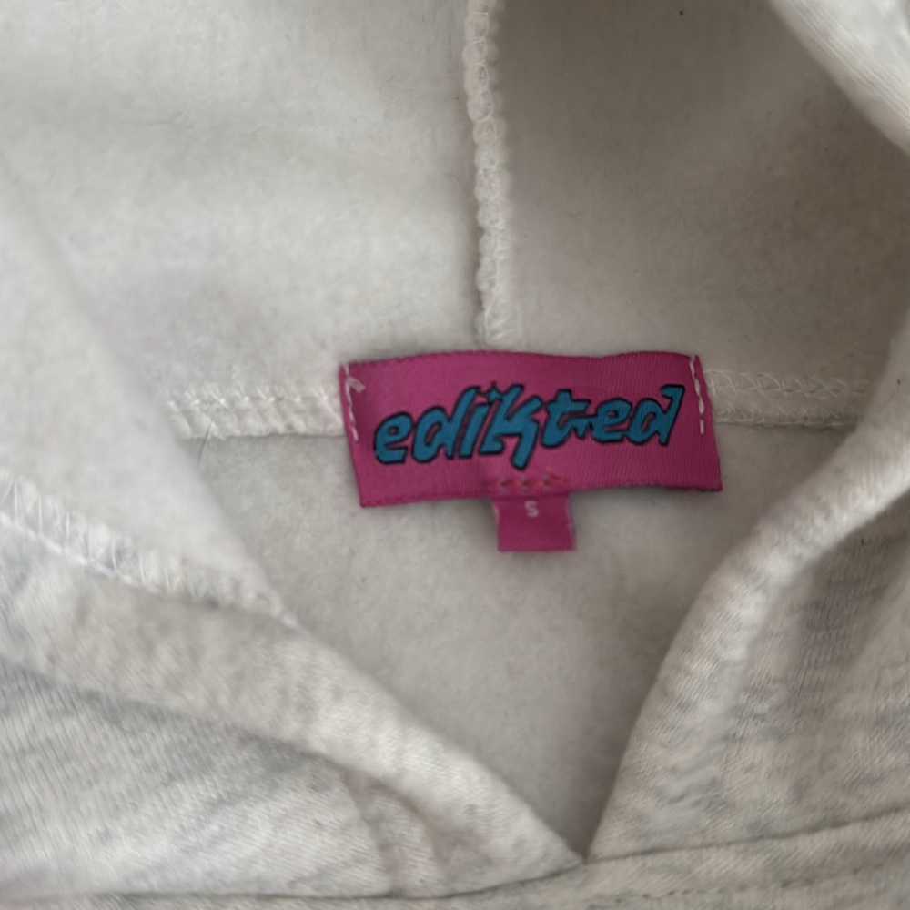 Edikted Pink and White Knit Sweater and Grey Hoodie Bundle - Picture 7 of 7